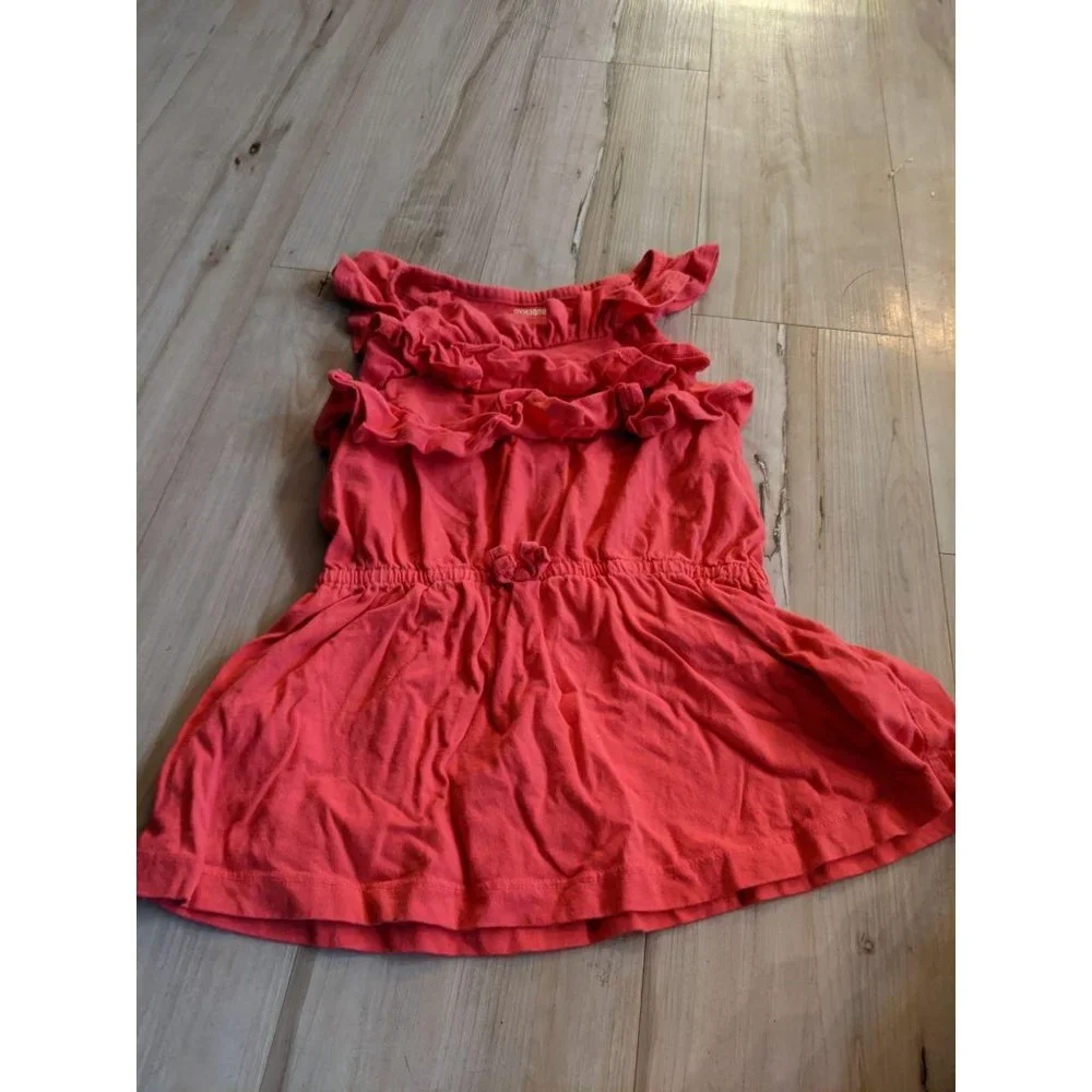 Gymboree Girls Pink‎ Layered Dress Ruffle Sleeveles